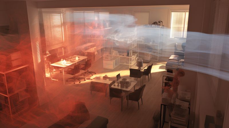 A visualisation of indoor air quality